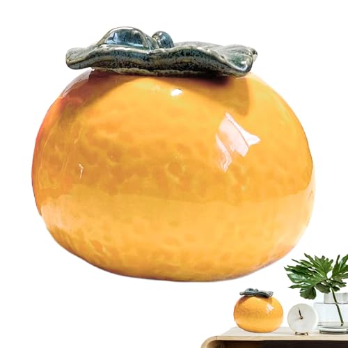 Bougie unique en forme d'orange avec cire coulée de qualité supérieure