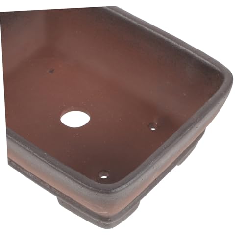 Jardinière décorative rectangulaire en terre cuite avec drainage - 4
