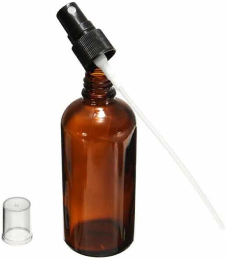 Botella Pulverizadora de Vidrio Marrón, 100ml, Pack de 7 ...