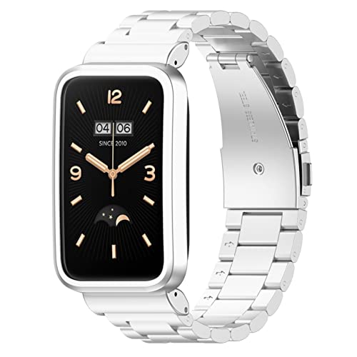 [Comtax] �o���h Xiaomi Mi Band 7 Pro/Xiaomi Smart Band 7 Pro �Ή� �����o���h �X�e�����X�� �T�C�Y���߉\ �����H��t�� �X�g���b�v �r�W�l�X�� ���ɂ₳���� �����Y�����f�B�[�X�p �����x���g �ւ��x