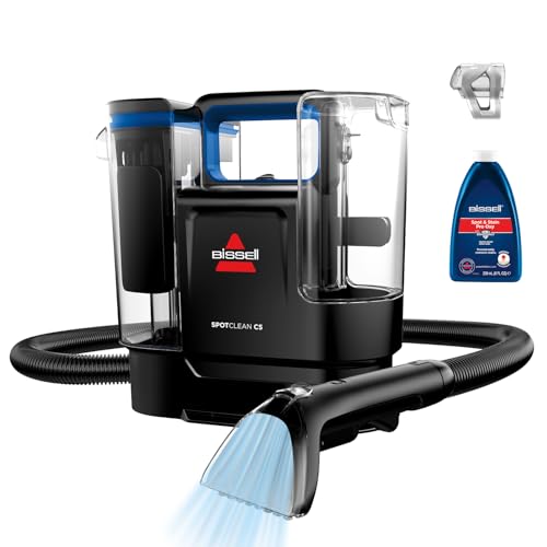 BISSELL SpotClean C5, Aspiradora de Agua Tapicería, Lava Aspiradora Ligera con Sistema Triple Action, Limpiador de Liquidos para Alfombras, Tapicería, Sofá, Auto & Más, Motor Potente de 400W, 3861N