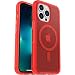 Produktbild OtterBox Symmetry+ transparente Hülle für iPhone 13 Pro für MagSafe, stoßfest, sturzsicher, schützende Hülle, 3x antimikrobieller Schutz, Rot
