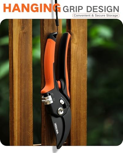 8.5" Pruning Shears for Gardening, 【Unique Stepless Handle Opening】Professional Bypass Garden Clipper, Heavy Duty Plant Pruners for Branch 【SK5 Steel Blades】【Built-in Spring】【All Hand Sizes】 - Thumbnail 3