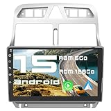 AWESAFE Autoradio Android 15 pour Peugeot 307 307CC SW (2002-2013) [6Go+128Go] avec CarPlay sans Fil/Android Auto 9