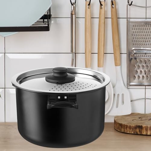Mango de repuesto para olla de salsa y vaporera universal negro 8