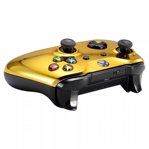 Image of MODDEDZONE UN-Modded Custom Controller compatible with Xbox One S /X... (3.5 mm jack) (Gold)