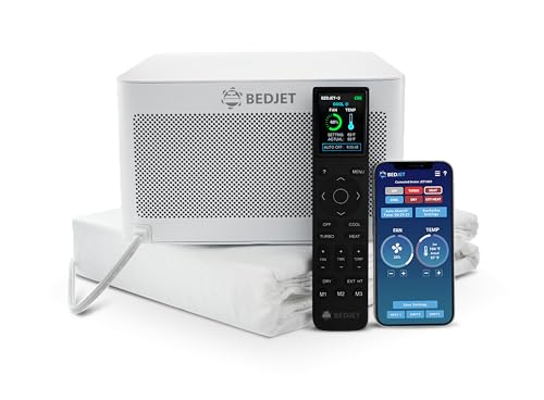 Image of BedJet 3 Climate Comfort for Beds, Cooling Fan + Heating Air Bundle with Cloud Sheet (King Size Sheet)