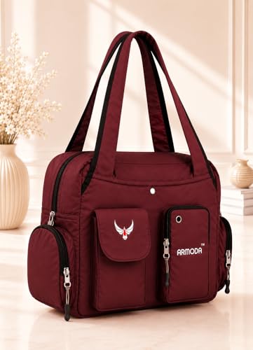 Image of ARMODA Double Pockets Glamour: Stylish Shoulder Bag for Ladies