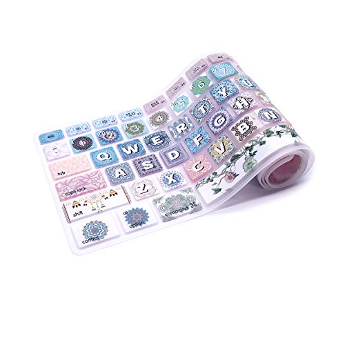 Coque silicone clavier Apple Mac MB110LL/B A1243 US imprimé mignon - 5