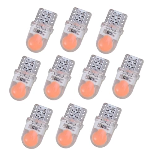 PartyKindom Lot De 10 Lampes Led T10 Cob Rouges, Feux De Position Latéraux Voiture, Éclairage Intérieur Lecture, Compatibles Automobile Et Moto, Usage Polyvalent Toutes Saisons