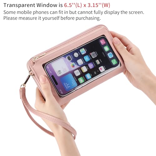 Image of GOIACII Phone Purse Crossbody Bags for Women Small Travel Wallet Touch Screen RFID Blocking