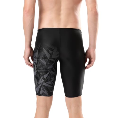 Image of Speedo Men Endurance+ High Tide Digital Print V-Cut Jammer - Arctic Glass