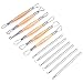 Meuxan Ceramic Pottery & Clay Ribbon Sculpting Tool Kit (Set of 12)
