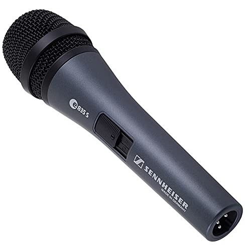 Sennheiser 3-Pack E835-S Dynamic Vocal Microphone With 3 Xlr Mic Cables Xlr-M To Xlr-F #TOP4