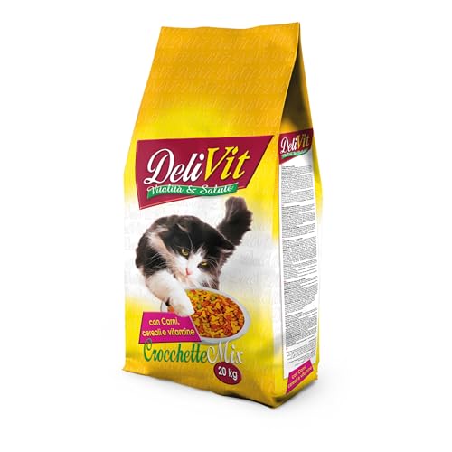 DeliVit Crocchette Mix - Crocchette Gatti Multigusto da 20Kg -