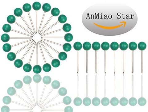 AnMiao Star 200Pcs 1/8 Inch Map Tacks (Green)