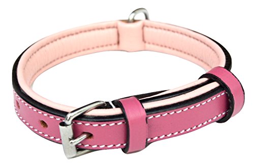 soft touch leather dog collars