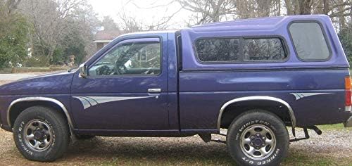 FT605003-2 Mirror Polished Stainless Steel Fender Trim Set Of 4 Compatible With NISSAN D21 PICKUP TRUCK