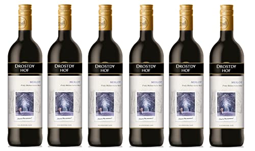6x 0,75l - Drostdy-Hof - Merlot - Western Cape D.O. - Südafrika - Rotwein trocken Cover