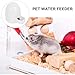 Toddmomy Ceramic Pet Water Feeder Noisy-Free Small Pet Drink Dish Animal Water Dispenser