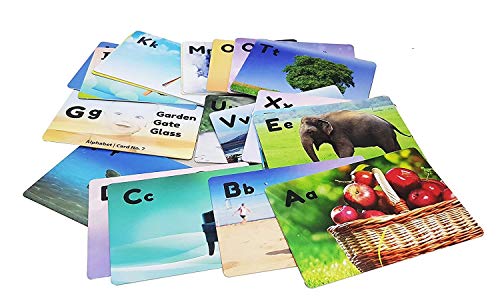 Negi Small and Capital Alphabets Flashcards for Kids Toddler (Preschool Pack) Laminated Durable Flash Cards A-Z Alphabets Deal