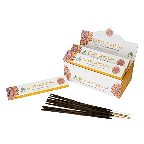 Image of Himalaya Premium Incense Sticks for Everyday Use | Aroma Fragrance Sticks | Pooja Room Items for Home & Prayers | Freshness Positive Energy (Good Fortune Fragrance) (Pack of 12, Each of 15 GM)
