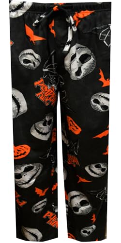 Briefly Stated Mens Nightmare Before Christmas Skellington Pumpkin King Lounge Pant