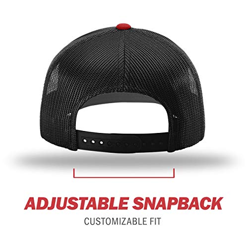 Image of Richardson 112P Patterned Snapback Trucker Hat - Custom Leather Patch Hat | No Minimals | Volume Tiered Pricing