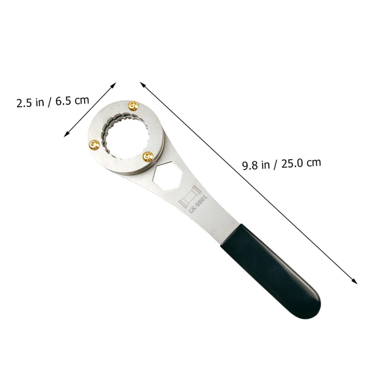 POPETPOP Central Axis Wrench Tool for Bike Repair Multi Functional Crankset Remover Compatible with Axles Lightweight Durable Design Easy to Use and Store