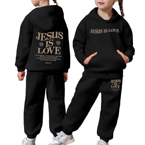 Sweat à capuche et pantalon enfant ensemble de sport couleur unie marron