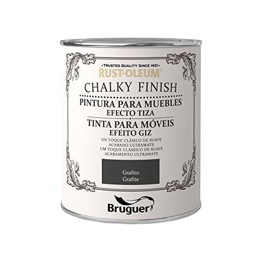 Rust-Oleum Bruguer Chalky Finish pintura para muebles Grafito 750 ml