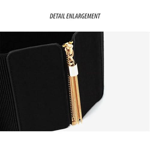 Corset Belt Ladies Plus Size Designer Belts For Women Stretch Elastic Waist (Color : A, Size : 68X13Cm) #TOP3