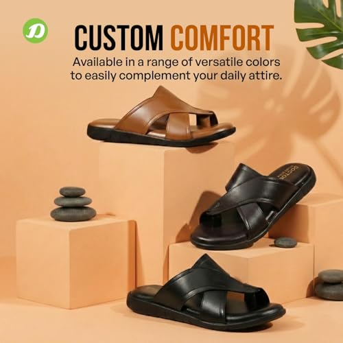 Image of DOCTOR EXTRA SOFT Men's Memory Foam Cushion Footbed Sandals /Chappal for Adults with Adjustable Strap| Diabetic & Orthopedic|LightWeight Comfortable Stylish & Anti-Skid| Dr.Slippers & FlipFlops Gents A-02