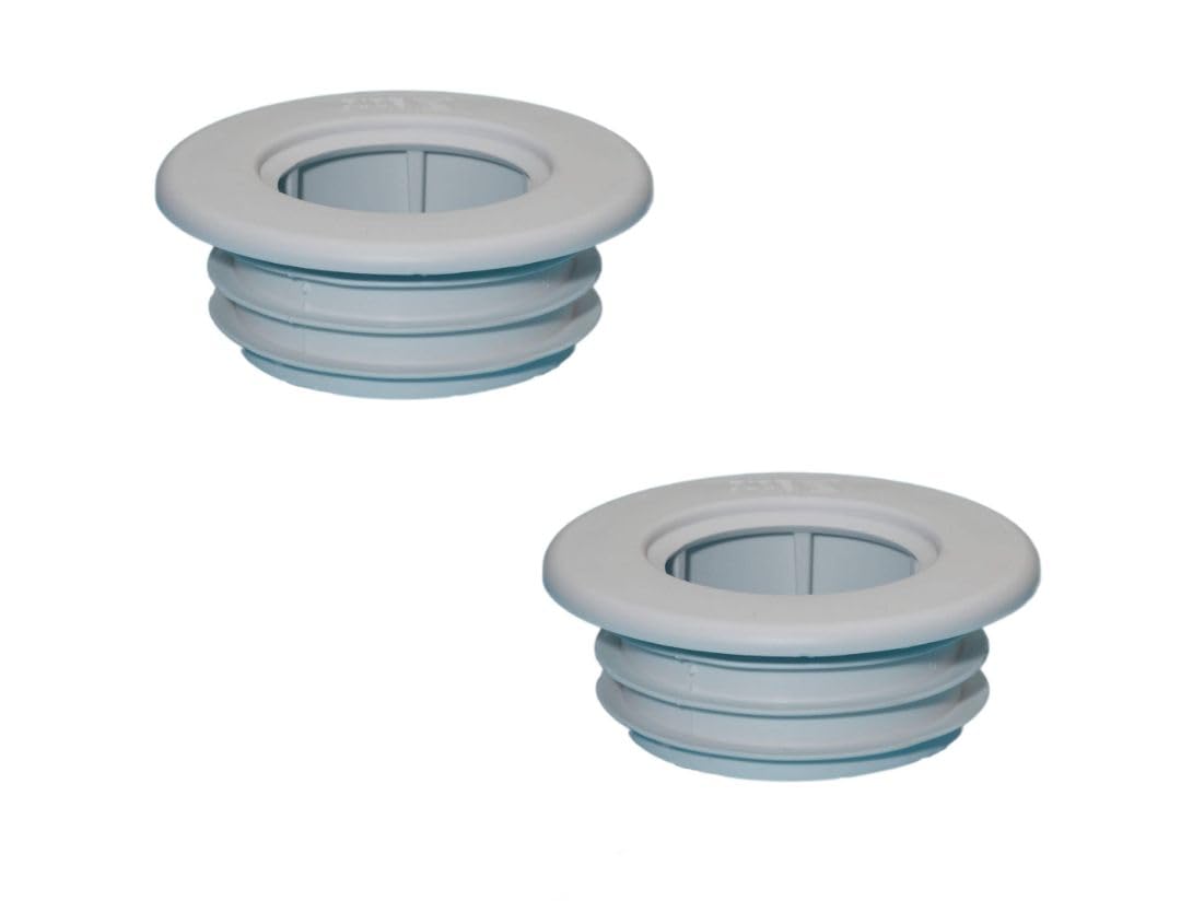 Pipesnug White 32Mm - Waste Pipe Collar And Seal, 2 Pack Psw32