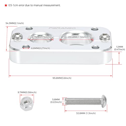 Image of 01232023 Firewall Pass Through for Holley Terminator X Max Eliminates Gromet in fire Wall- Bulkhead Wiring Harness (Silver)