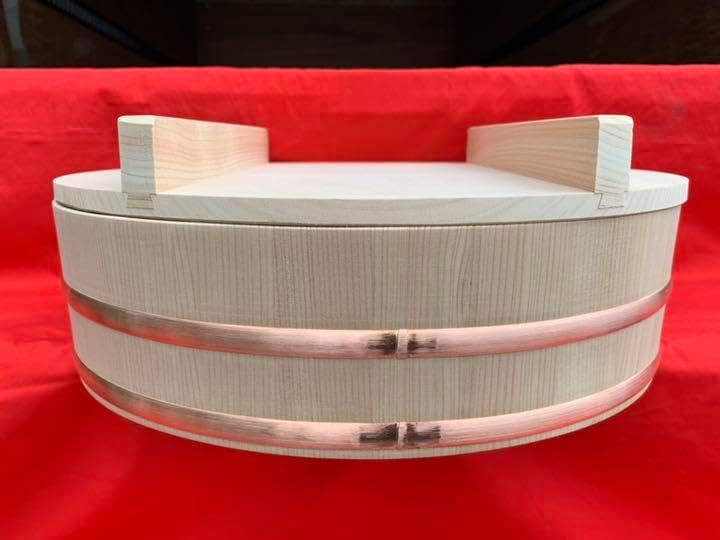 桜樺細工 茶びつ 名工の作品 花籠 茶びつ 角館 樺細工 桜樺細工茶びつ