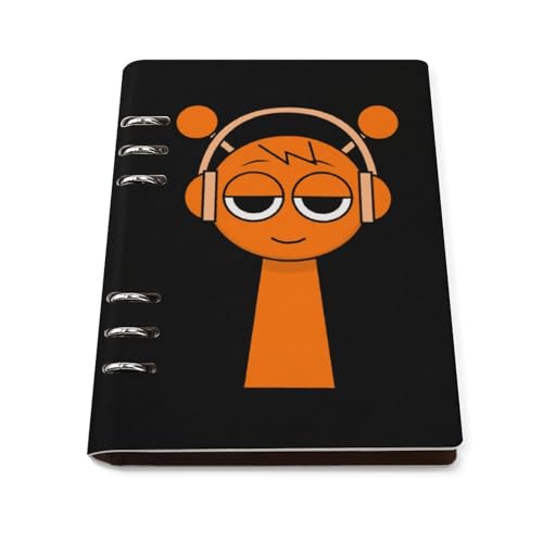 バインダーノート スプランキー グッズ システム手帳 A5 ルーズリーフ 6穴 PUレザー 可愛い メモ帳 DIY 日記帳 アニメ 子供用 学生 文房具 卒業記念品 プレゼント