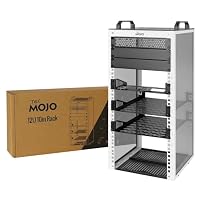 Tecmojo – Tecmojo 10-Zoll 12HE 260mm Tief Desktop Mini Rack, Netzwerk-