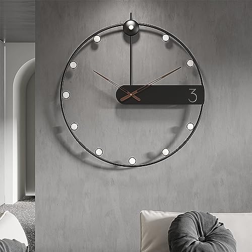 Psyche God 18.9 Inch Round Wall Clock For Living Room,Nearly Silent Metal Wall Clock Decorative For Bedroom, Study, Office,Kitchen, Modern Wall Art #TOP17