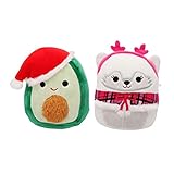 Squishmallow Perfect Pairs - Set of 2 Squishmallows - Collect Them All (Austin Avocado Santa &...