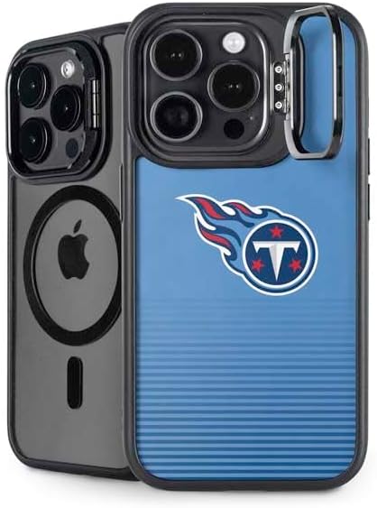 Skinit Kickstand Phone Case Compatible with iPhone 16 Pro Max - Officially Licensed NFL Tennessee Titans Double Vision Design