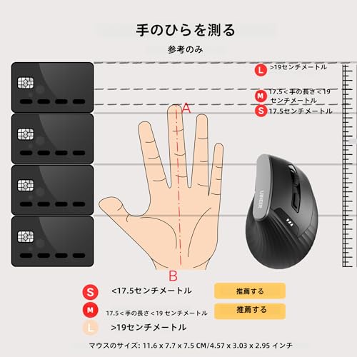Uineer『縦型マウスワイヤレス充電式エルゴノミクスマウス』