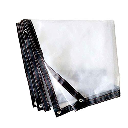 Cubierta de lona transparente impermeable para exteriores de 7 x 10 pies 2