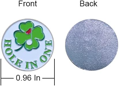 Miniatura 2 de Marcadores de pelotas de golf con patrones variados, paquete de 12 regalos de golf, clips para gorras de golf y herramientas de reparación de divot,