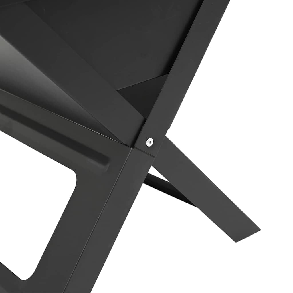 Tragbarer Outdoor Grill aus hitzebeständigem Stahl, 46 x 31 x 31 cm, kompakt für Garten, Terrasse und Picknick, modernes Design, leicht zu transportieren, ideal