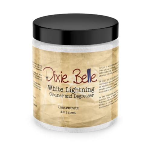 Comparison: Best Cleaner For White Cabinets 8 Dixie Belle White Lightning Cleaner - Painting Prep Product - 8oz Cleaning Concentrate - Use Prior to DIY Painting - Multi-Surface