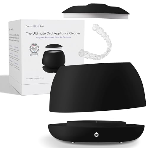 Zima Dental Pod PRO: New Ultrasonic Retainer Cleaner Machine. Market-Leading, Best Aligner Cleaner, Nightguard Cleaner, Mouthguard Cleaner, Denture Cleaner, Ultrasonic Cleaner for Oral Dental Care