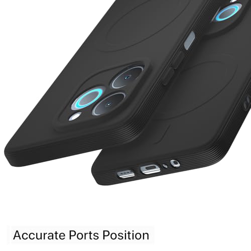 Image of Pikkme Back Cover for Realme P4 Lite 5G Soft Matte Silicone Mag-Safe Design (Mag-Safe Not Support) Camera Protection | Slim Fit Bumper Cover (Black)
