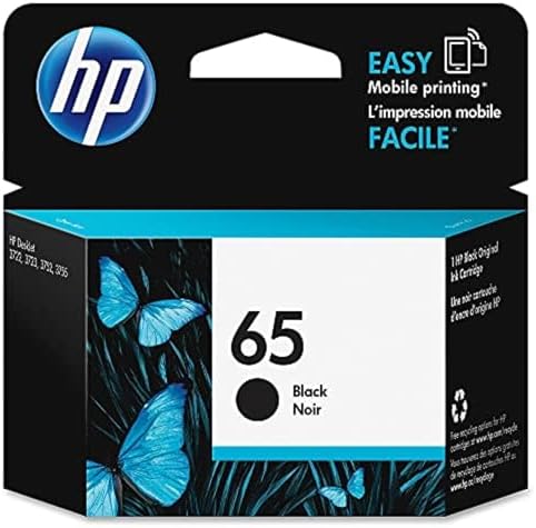 Original HP 65 Black Ink Cartridge | Works with HP AMP 100 HP DeskJet 2600 3700 HP Envy 5000 | Eligible for Instant Ink, Standard Yield, Standard Yield Ink Cartridge — view 2