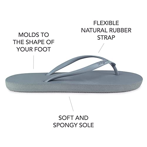 Image of Feelgoodz Women's Slimz Core Natural Rubber Flip Flops